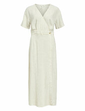 Objsanne S/s Re Ankle Dress Div Object Cream