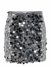 Onljadel Sequins Skirt Wvn Only Silver