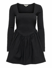 Onlmenia Ls Balloon Short Dress Wvn Only Black