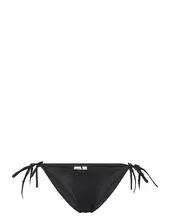 String Side Tie Cheeky Bikini Calvin Klein Black