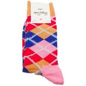 Langskaftede Strømper Happy Socks Argyle