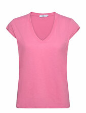 Cc Heart Basic V-neck T-shirt Coster Copenhagen Pink