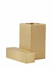 Square Solid Brass Candleholder Oyoy Living Design Gold