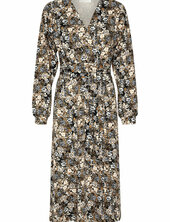 Cranett Midi Dress - Zally Fit Cream Black