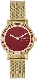 Skagen Dameur Skw3117 Signatur Lille Rød/gul Guldtonet Stål Ø30 Mm