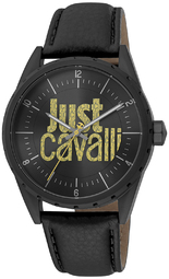 Just Cavalli Herreur Jc1g207l0035 Classic Sort/læder Ø42 Mm