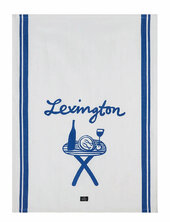 Printed Org Cotton Twill Kitchen Towel Lexington Home White