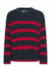 Slfbloomie Ls Knit O-neck Noos Selected Navy