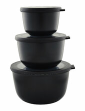 Bowl Set Cirqula High 3 Pcs Mepal Black