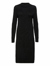 Viril Crew Neck L/s Midi Dress - Noos Vila Black