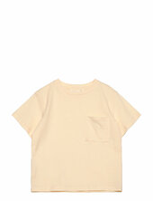 Patch Pocket T-shirt Mango Yellow