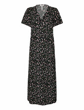 Objema Elise S/s Long Wrap Dress Rep . C Object Black
