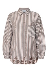 Sisters Point - Skjorte - Istea-sh4 - Brown/cream
