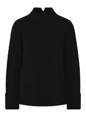 Yasemilie Highneck Knit Pullover S. Noos Yas Black