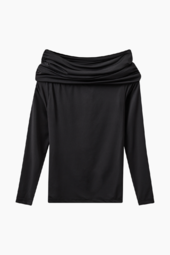 Wrapped Blouse - Black - H2o Fagerholt - Sort L
