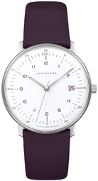 Junghans Dameur 47/4558.02 Max Bill Ladies Hvid/læder Ø32.7 Mm