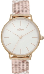 S.oliver Dameur So-4204-mq S.oliver Classic Hvid/rosaguldtonet Stål
