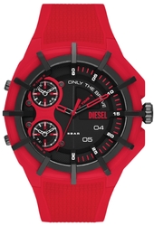 Diesel Herreur Dz1989 Framed Sort/gummi Ø51 Mm