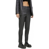 Bukser Vila  Trousers Shine 7/8 - Black/silver