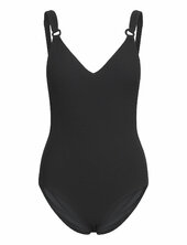 Navarino Wirefree Covering T-shirt Swimsuit Femilet Black