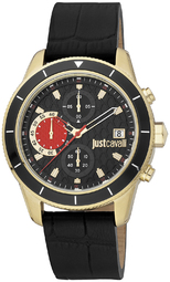 Just Cavalli Herreur Jc1g215l0025 Classic Sort/læder Ø42 Mm