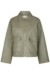 Neo Noir - Jakke - Titan Faux Leather Jacket - Soft Green (levering I Marts)