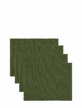 Uni Place Mat Rib 4-pack Linum Khaki