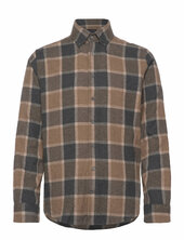 Bs Wilton Casual Modern Fit Shirt Bruun & Stengade Brown