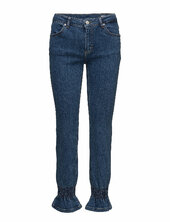 Nicole 829 Crop, Blue Clarity Smock, Jeans 2nd Blue