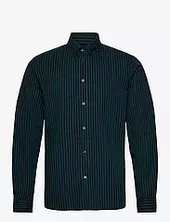 Kristian Stripe Poplin Shirt Les Deux Navy