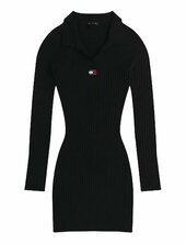 Tjw Collar Badge Sweater Dress Tommy Jeans Black