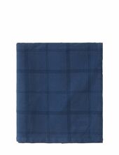 Checked Jacquard Cotton/viscose Bedspread Lexington Home Blue