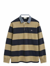 Reg Chambray Stripe Heavy Rugger Gant Beige