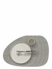 4-set Table Mat Curve L Hippo Lind Dna Grey