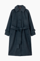 Hairy Wool Megan Coat - Parisian Night - Mads Nørgaard - Navy M