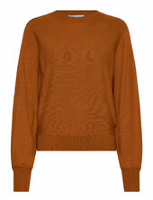 Msdana Bat Sleeve Knit Pullover Minus Brown