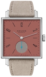 Nomos Glashütte Dameur N-438.sb Tetra Rød/læder 29.5x29.5 Mm