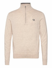 Classic Half Zip Jumper Fred Perry Cream
