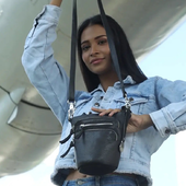 Style Nirvana I Sort. Enestående Og Sublim Bumbag, Crossbody - Og Skuldertaske Med Mange Rum Og Lommer