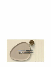 4-set Table Mat Square L Corduroy Lind Dna Cream