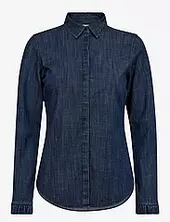 Mmmattie Flip Denim Shirt Mos Mosh Navy