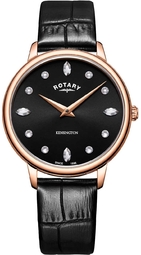 Rotary Dameur Ls05174/04 Kensington Sort/læder Ø35 Mm