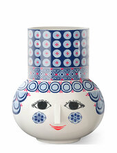 Olga Vase H20 Cm Blå Bjørn Wiinblad Blue