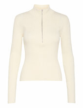 Yasmiagz Zipper Pullover Noos Gestuz Cream