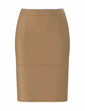 Slfmaily Hw Leather Skirt Noos Selected Brown