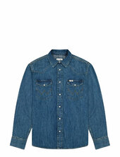 Western Shirt Wrangler Blue