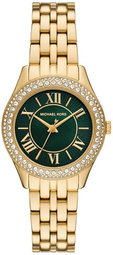 Michael Kors Dameur Mk4870 Harlowe Grøn/gul Guldtonet Stål Ø33 Mm