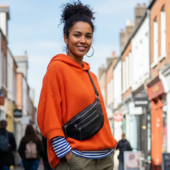 Style Cinta I Ny Opgraderet Variant. Sort M. Lynlåse I Sølv Og Aftagelige Remme. Fed Bestseller Bumbag I Smukt Læder