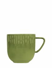 Confetti Olive Krus M/relief Porcelæn 1 Stk 35 Cl. Aida Green