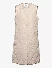 Adelia Padded Vest Minus Beige